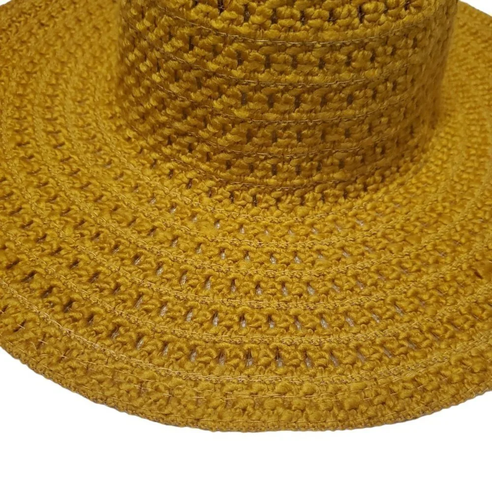 🏆429 Crochet Wide Brim Floppy Sun Hat